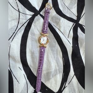 Venice Art & Glass Murano Glass Purple Ladies Watch
